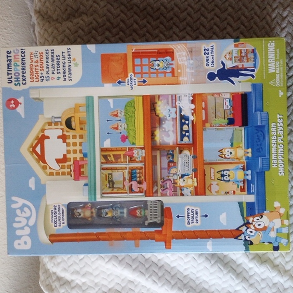 Bluey hammerbarn shopping playset